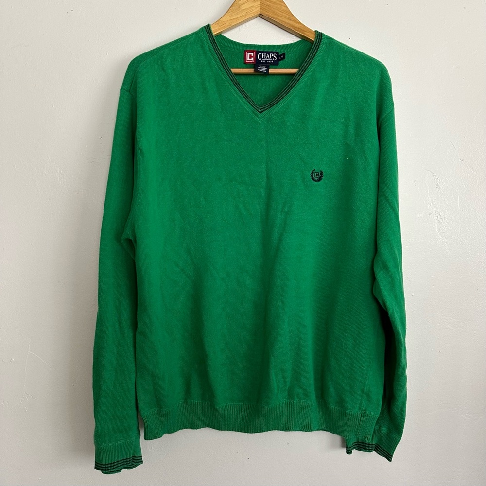 Green CHAPS sweater